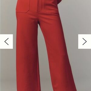 Anthropologie Maeve Collette Red knit pants
